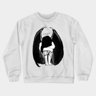 Sad little demon girl Crewneck Sweatshirt